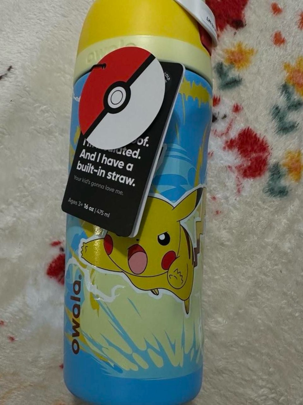 NEW Owala Pokémon Pikachu 16 Oz Water Bottle